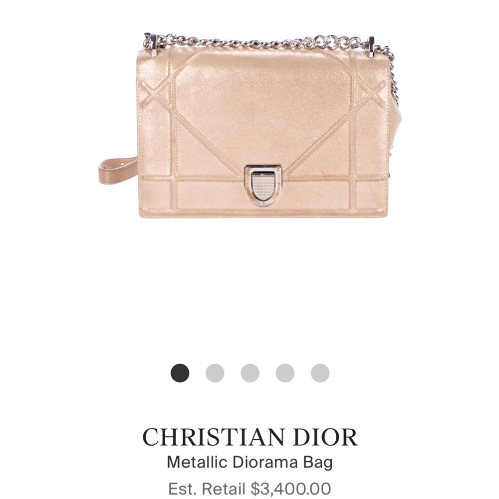 CHRISTIAN DIOR
Metallic Diorama Bag